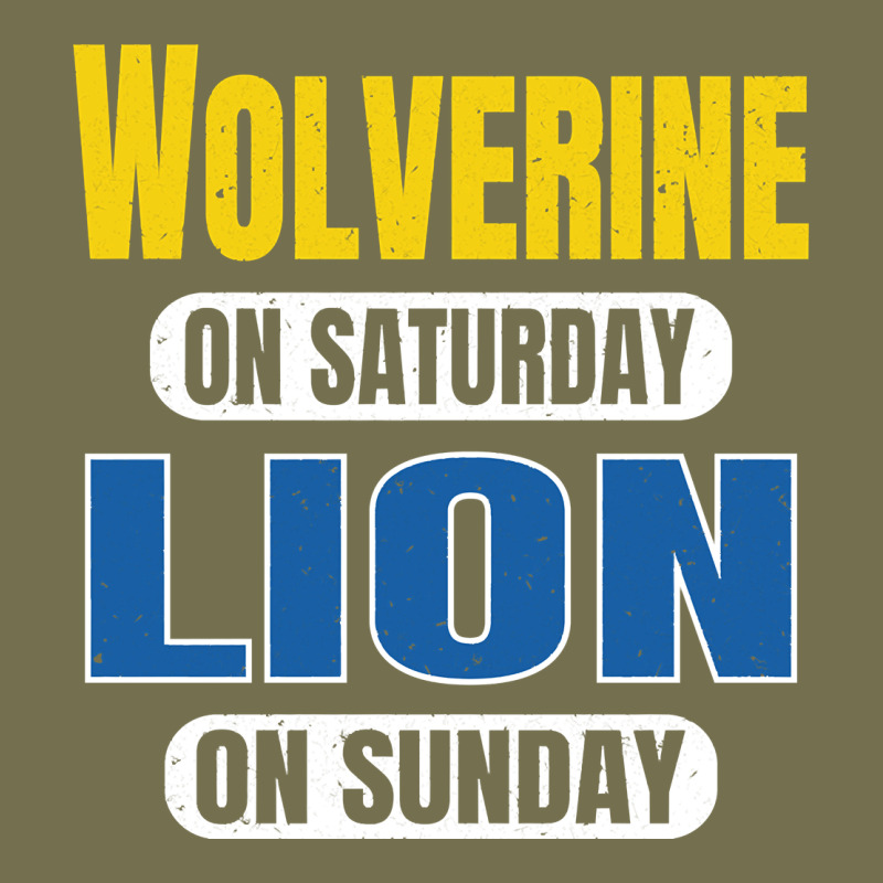 Wolverine On Saturday Lion On Sunday Fans Detroit Vintage Pullover Hoo Vintage Hoodie by linhVisuals | Teevron