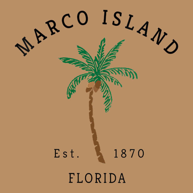 Womens Marco Island Florida Colorful Palm Tree Retro Novelty Art V Nec Vintage Hoodie by linhVisuals | Teevron