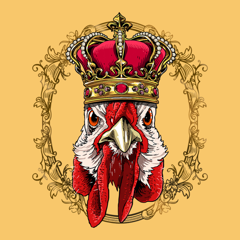 Chicken Chick King Chicken Wearing Crown Queen Chicken Animal 228 Roos Vintage Hoodie by linhVisuals | Teevron