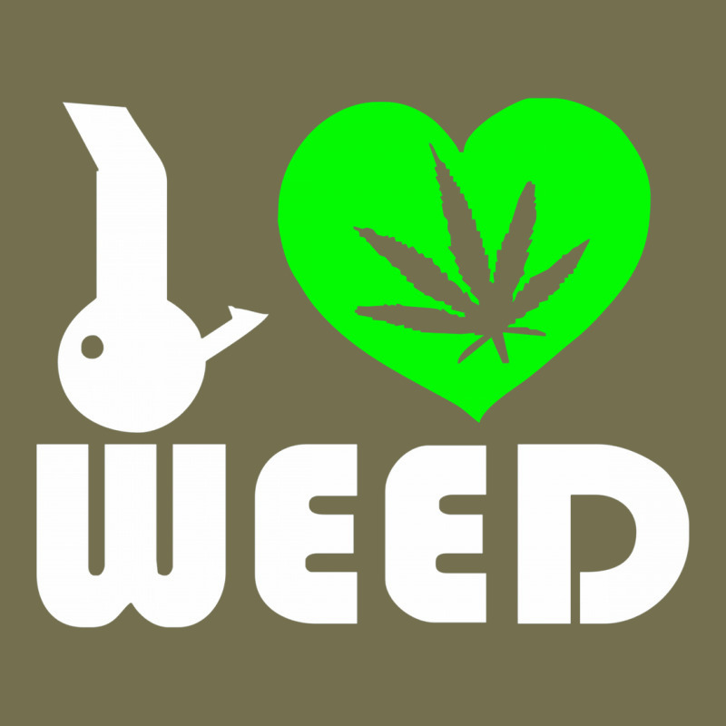 I Love Weed Fun Vintage Hoodie by linhVisuals | Teevron