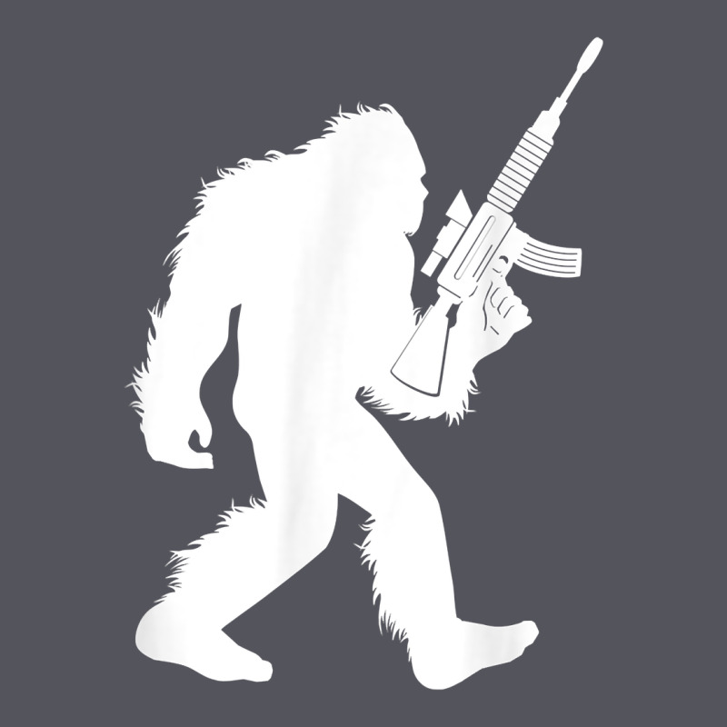 Bigfoot With Rifle Sasquatch 2nd Amendment Gun T Shirt Vintage Hoodie by linhVisuals | Teevron