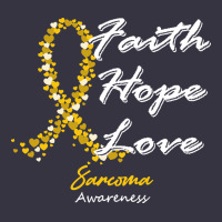 Sarcoma Awareness T  Shirt Sarcoma Awareness Faith Hope Love   In This Vintage Hoodie | Teevron