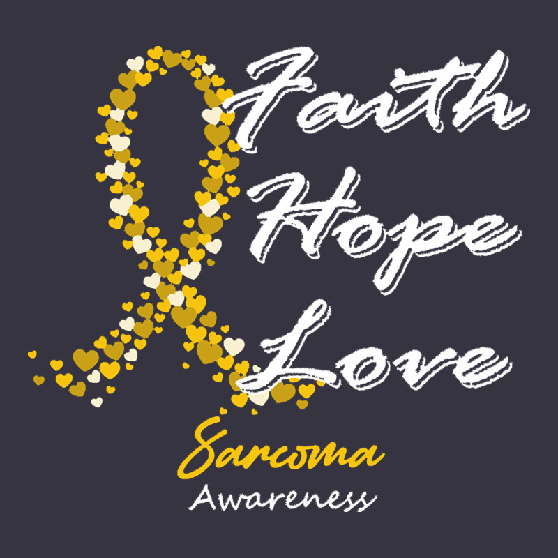 Sarcoma Awareness T  Shirt Sarcoma Awareness Faith Hope Love   In This Vintage Hoodie by linhVisuals | Teevron
