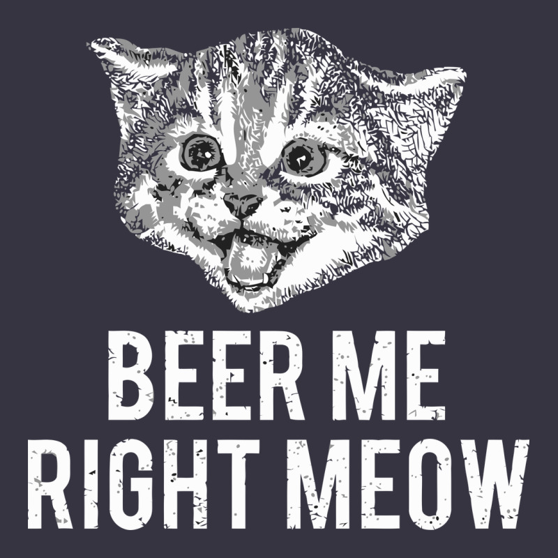 Beer Me Right Meow Vintage Hoodie by linhVisuals | Teevron