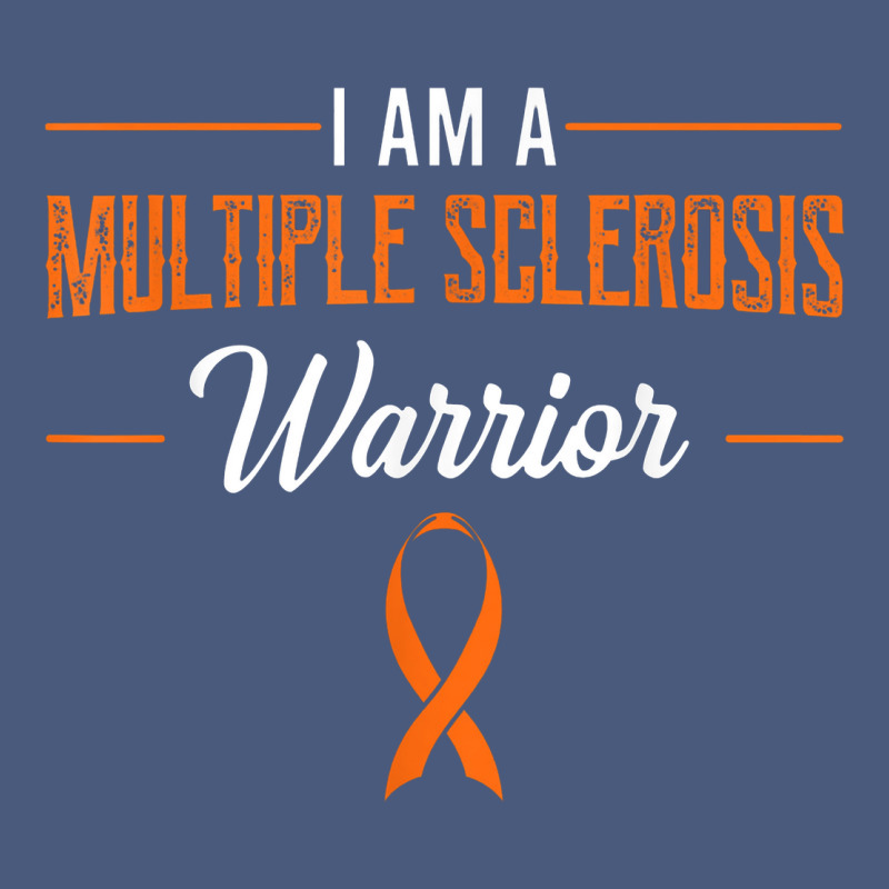 Multiple Sclerosis Warrior Autoimmune Disease Orange Ribbon Vintage Hoodie by linhVisuals | Teevron