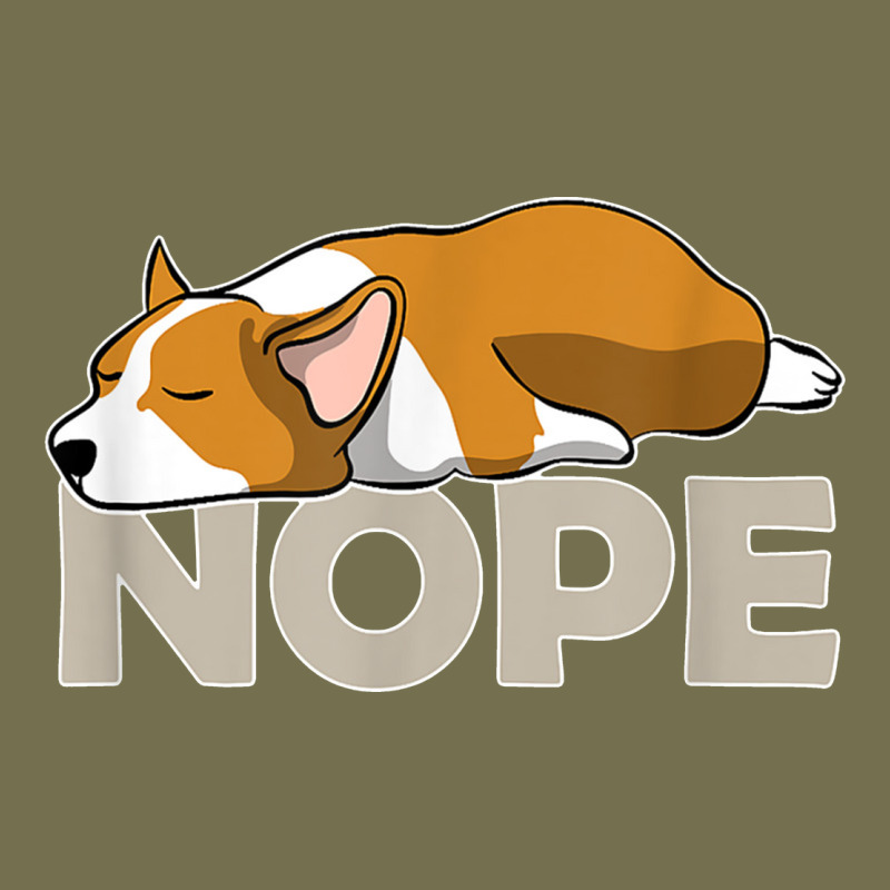Nope Lazy Corgi Vintage Hoodie by linhVisuals | Teevron