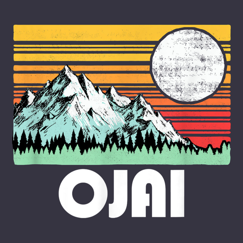 Ojai California Mountains & Sun Retro 80s Graphic Vintage Hoodie by linhVisuals | Teevron