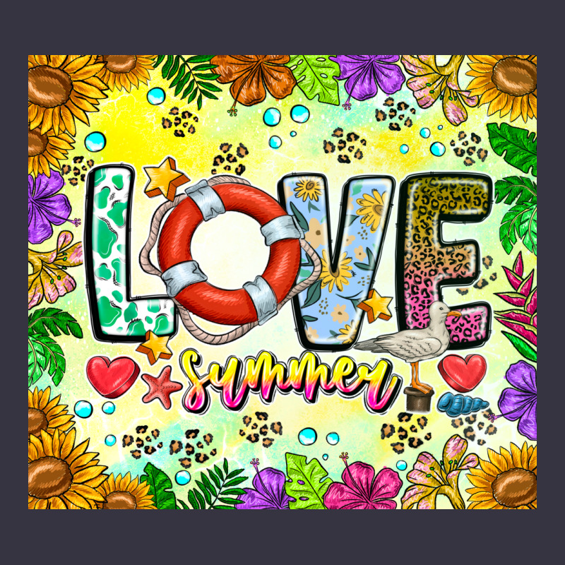 Love Summer Vintage Hoodie by CowhideDigitalArt | Teevron
