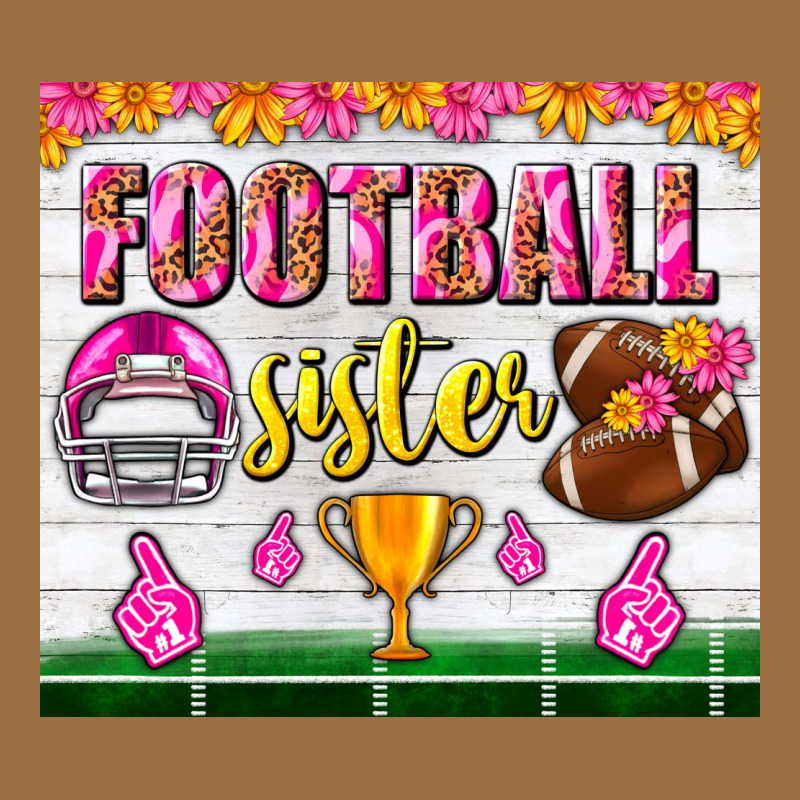 Football Sister Tumbler Vintage Tee by BundleAndBundleShop | Teevron