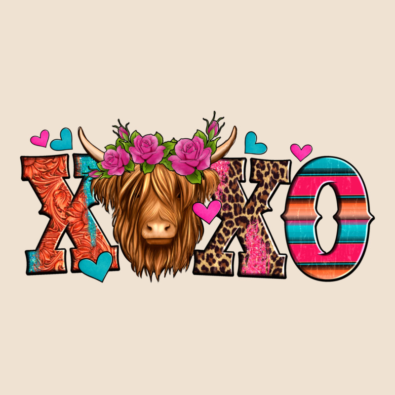 Xoxo Valentine's Day Highland Cow Urban Hoodie by Jasminsmagicworld | Teevron
