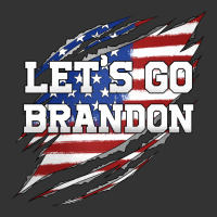 Let's Go Brandon Ripped Cloth with American Flag | Teevron