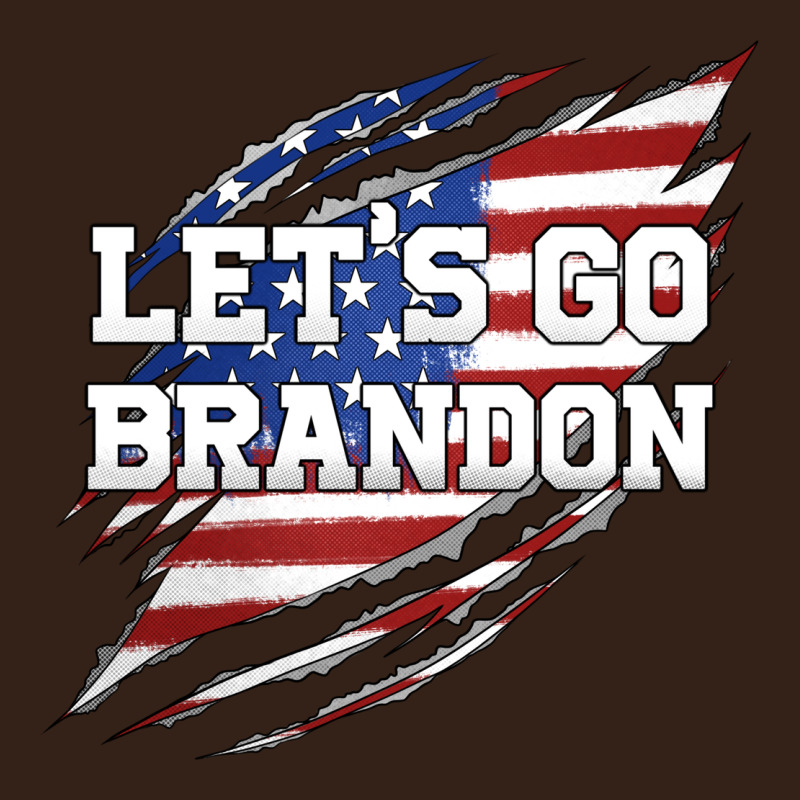 Let's Go Brandon Ripped Cloth With American Flag Heavy Core Tee by Jasminsmagicworld | Teevron