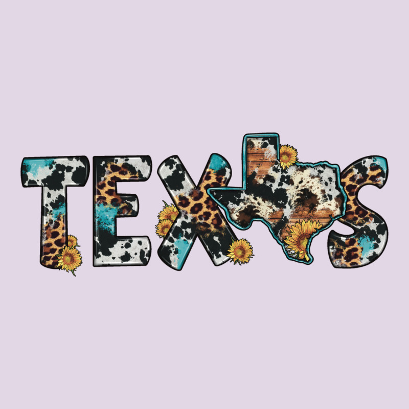 Texas Sunflower Cowhide Leopard Texas Map Classic Tee by Artiststas | Teevron