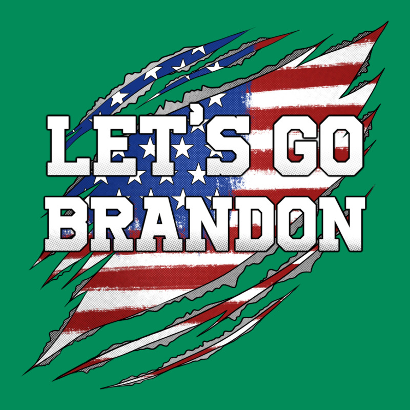 Let's Go Brandon Ripped Cloth With American Flag Urban Hoodie by Jasminsmagicworld | Teevron