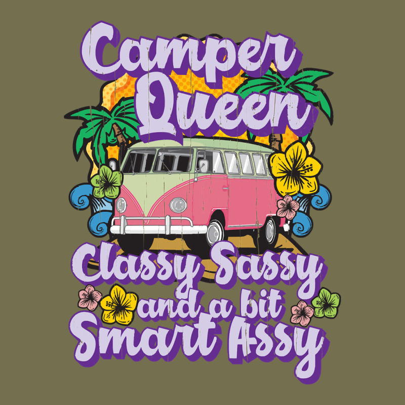 Camp Camping Camper Queen Classy Sassy And A Bit Smart Assycamper Camp Vintage Hoodie by linhVisuals | Teevron