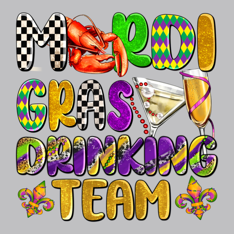 Mardi Gras Drinking Team With Glasses Olivia Classic Tee by OliviaCreatesArt | Teevron