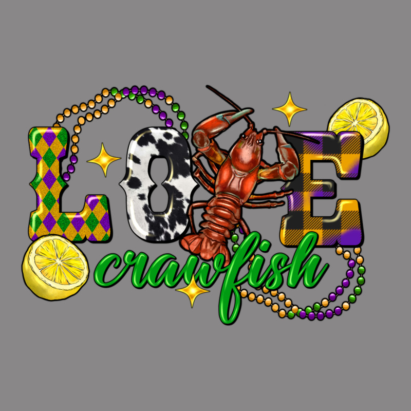 Mardi Gras Love Crawfish Vintage Tee by FaDigitalArtStudio | Teevron