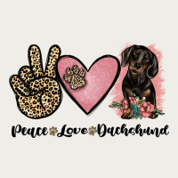 Peace Love Dachshund Zipper Hoodie | Teevron