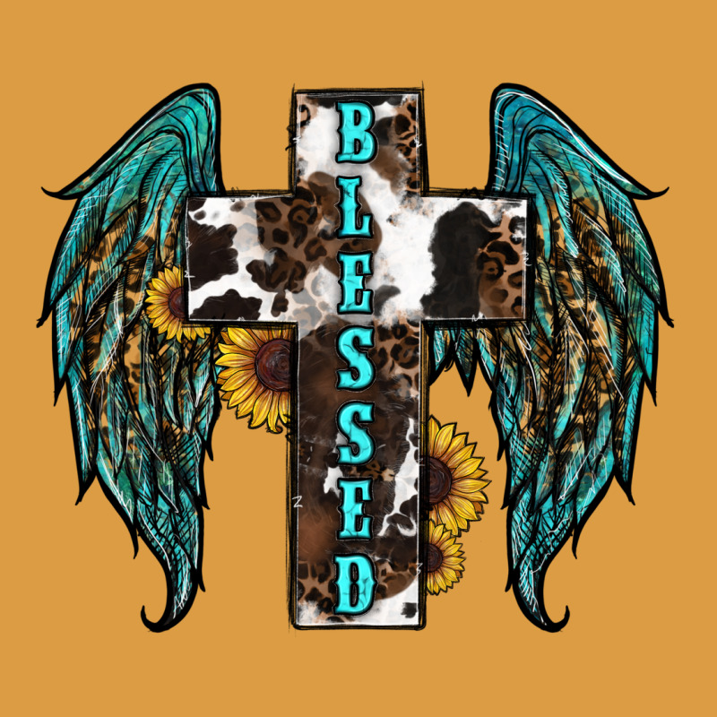 Western Wings Cross Blessed Urban Heavy Tee by RanaPortraitStore | Teevron
