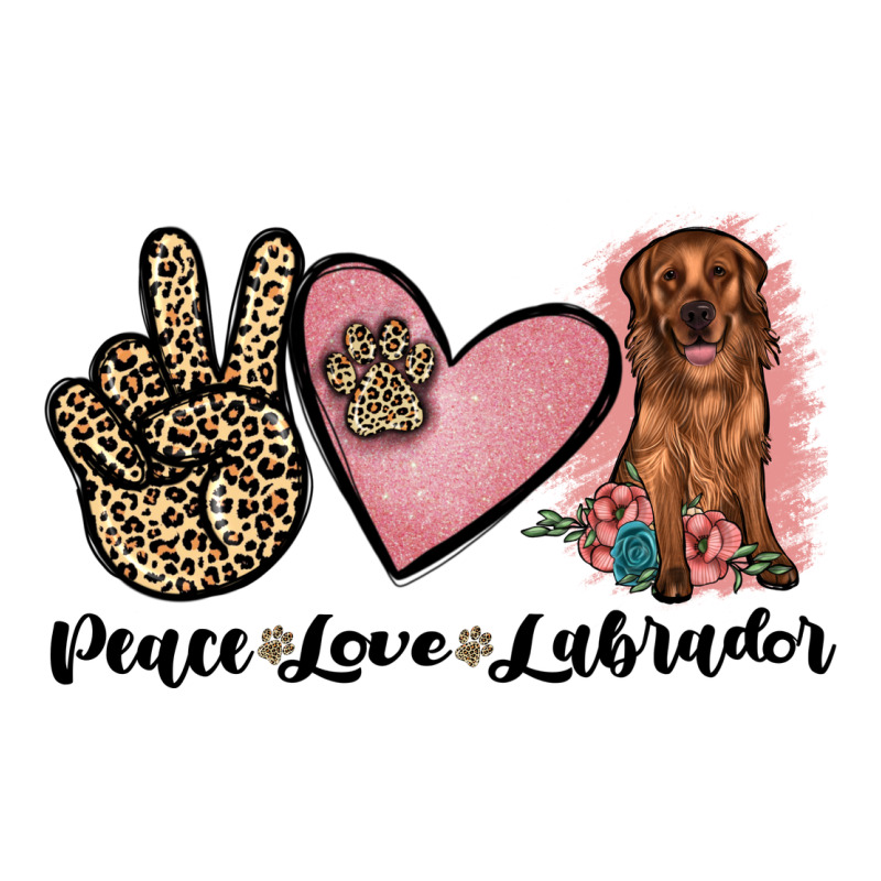Peace Love Labrador Zipper Hoodie by JahusDesignShop | Teevron