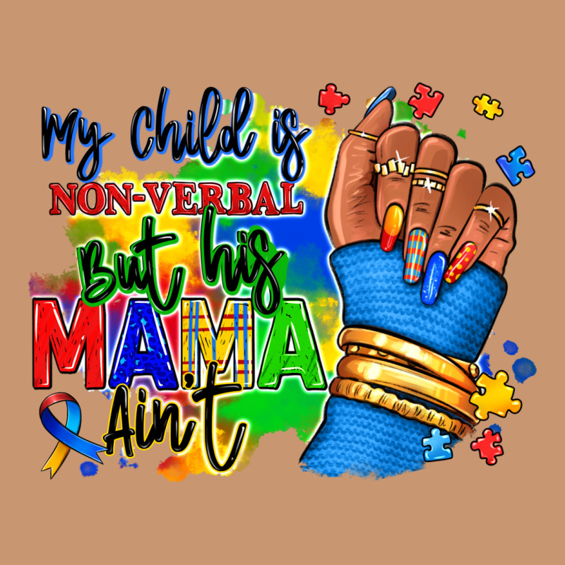 My Child Is Non Verbal But His Mama Aint Afro Heavyweight Hoodie by RanaPortraitStore | Teevron