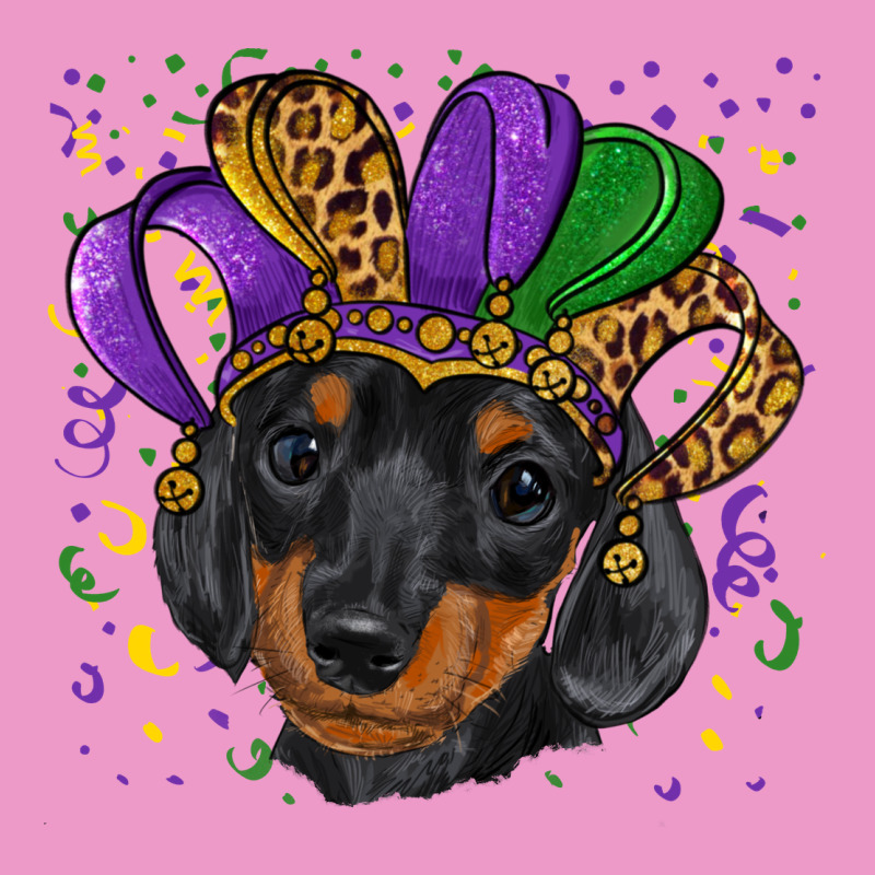 Mardi Gras Hat Dachshund Puppy Urban Hoodie by RanaPortraitStore | Teevron