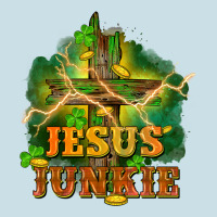 Jesus Junkie St. Patricks Day Ladies Tee | Teevron