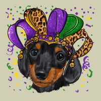 Mardi Gras Hat Dachshund Puppy Heavy Core Tee | Teevron
