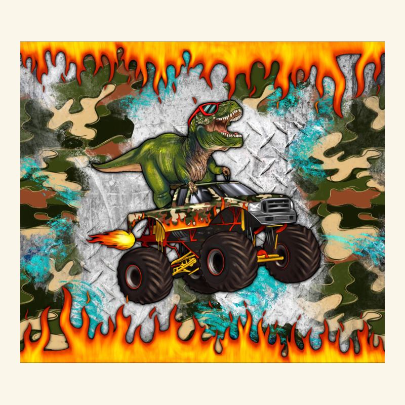 Monster Truck Dinosaur T Rex Tumbler Premium Hoodie by Artiststas | Teevron