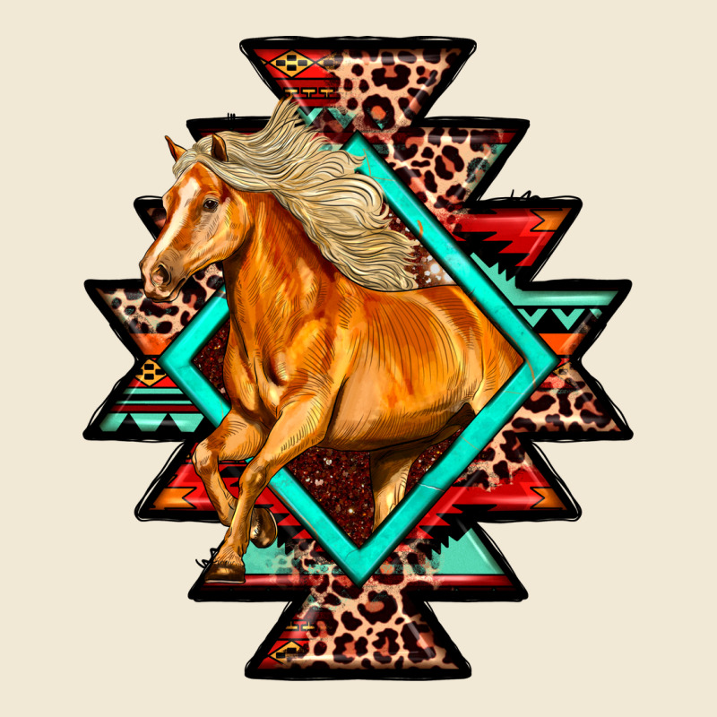 Aztec Symbol White Horse Premium Tee by FaDigitalArtStudio | Teevron