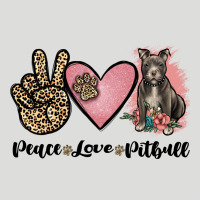 Peace Love Pitbull Zipper Hoodie | Teevron