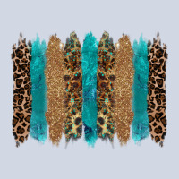 Glitter Turqoise Leopard Tooled Leather Background Premium Sweatshirt | Teevron