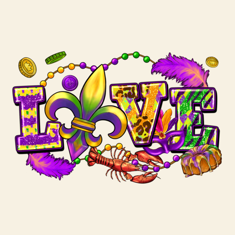 Love Mardi Gras Vintage Tee by FaDigitalArtStudio | Teevron
