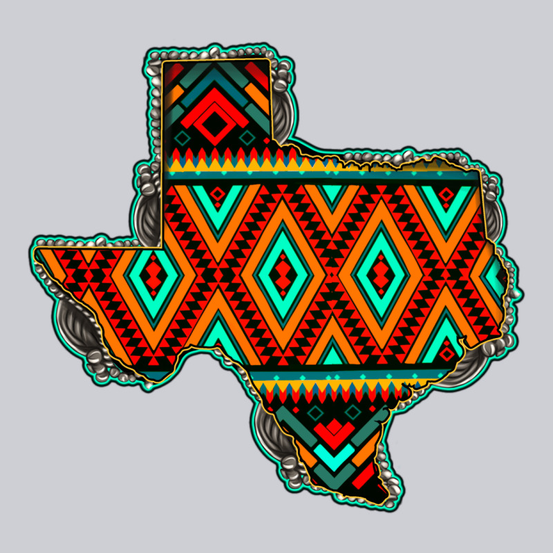 Texas Map With Aztec Background Heavyweight Sweatshirt by JahusDesignShop | Teevron
