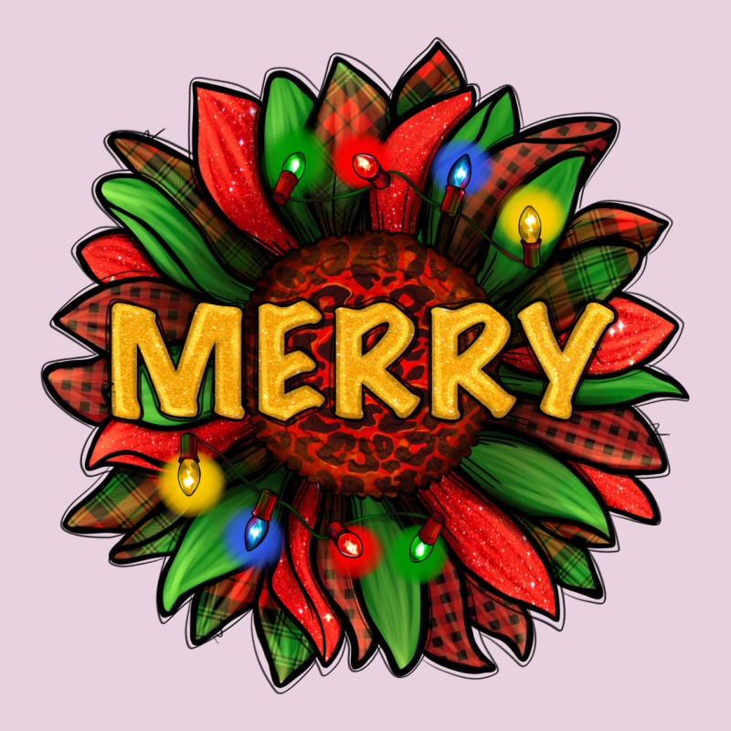 Merry Christmas With Light Sunflower Bbs Ladies Tee by BundleAndBundleShop | Teevron