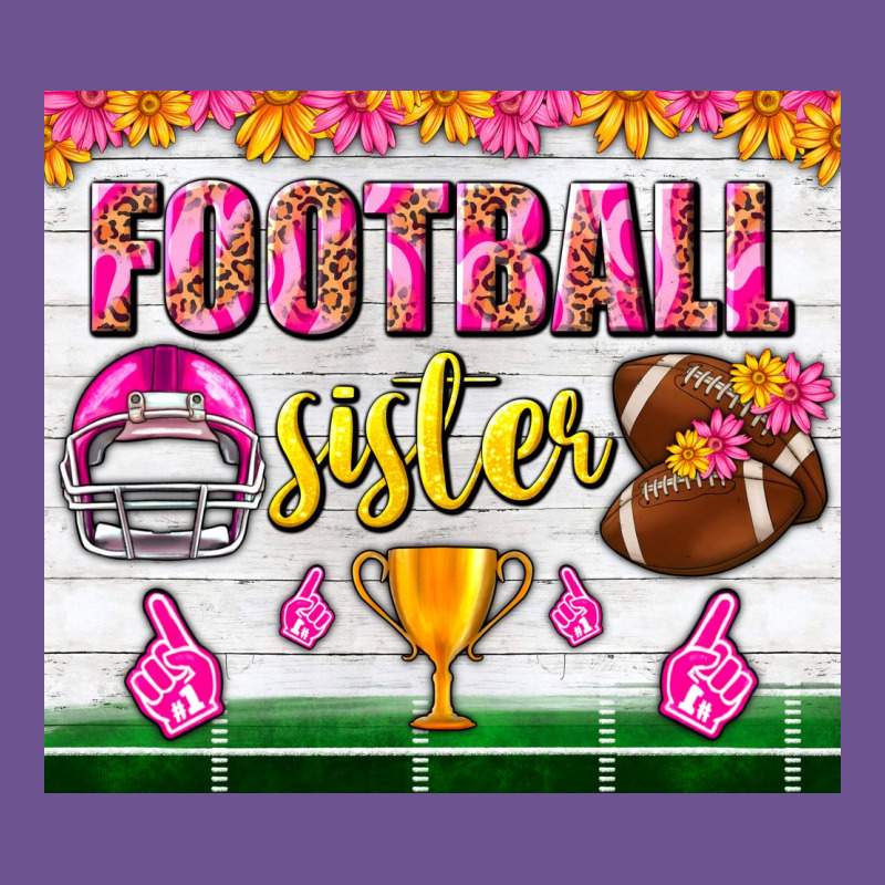 Football Sister Tumbler Vintage Tee by BundleAndBundleShop | Teevron