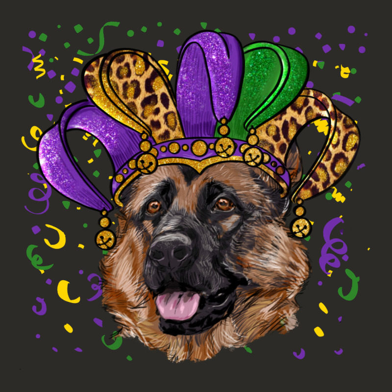 Mardi Gras Hat German Shepherd Heavy Core Tee by RanaPortraitStore | Teevron