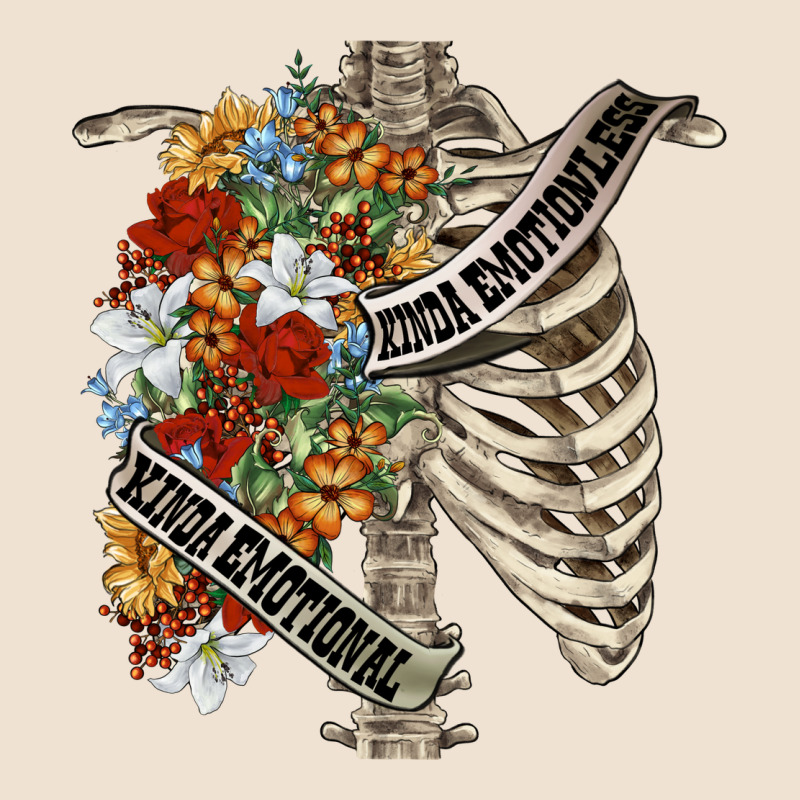 Kinda Emotionless Kinda Emotional Skeleton Chest Urban Heavy Tee by FaDigitalArtStudio | Teevron