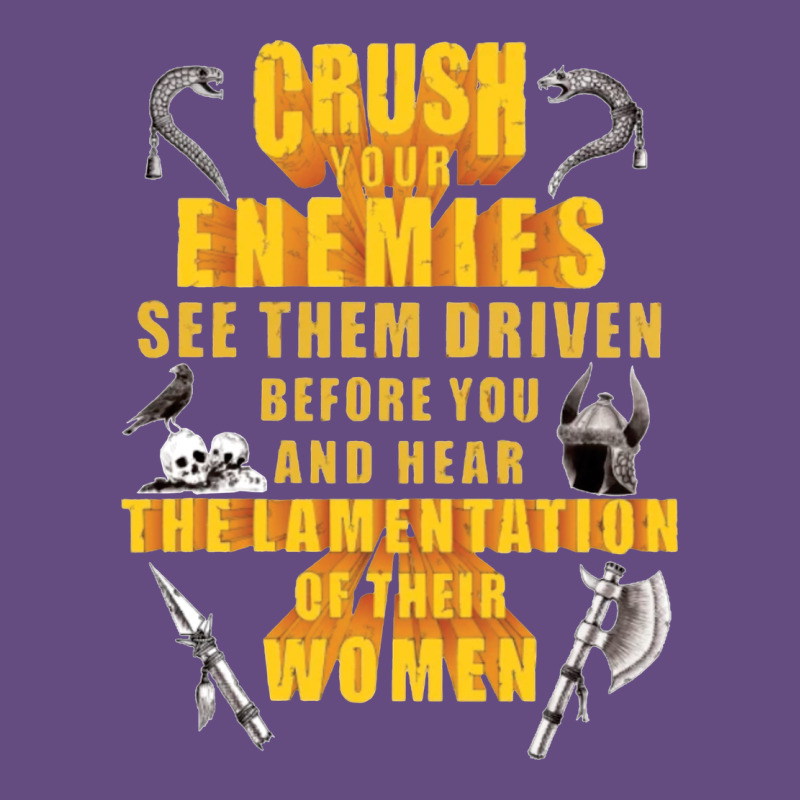 Crushs Your Enemies Merch Vintage Hoodie by baoMotion | Teevron