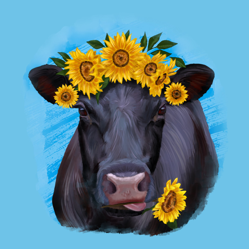 Black Angus With Sunflower Premium Sweatshirt by RanaPortraitStore | Teevron