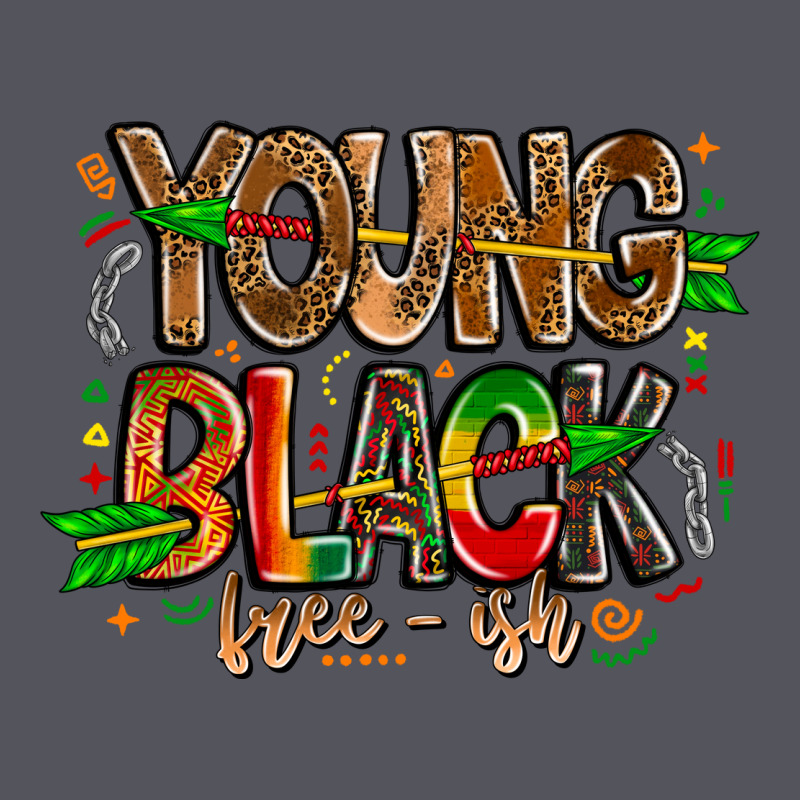 Young Black Free Ish Vintage Hoodie by CowhideDigitalArt | Teevron