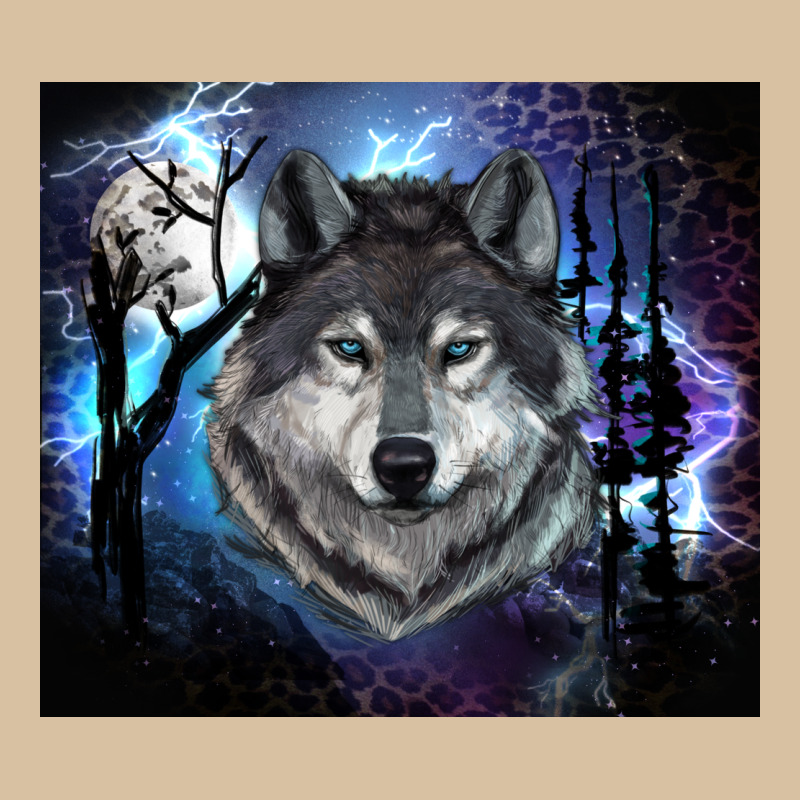 Wolf And Full Moon Heavyweight Hoodie by RanaPortraitStore | Teevron