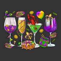 Mardi Gras wine glasses | Teevron