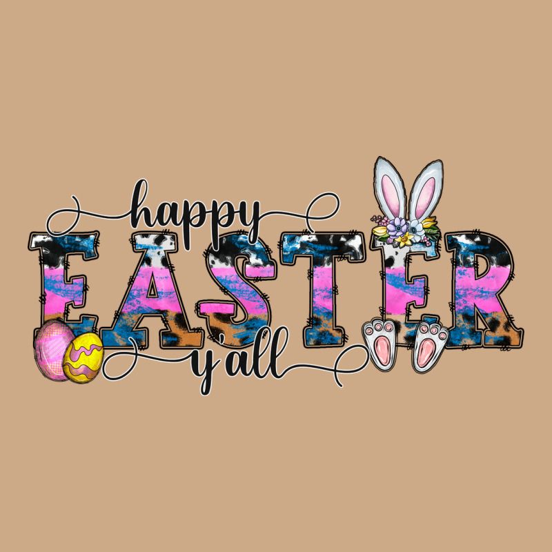 Happy Easter Y'all Vintage Hoodie by CowhideDigitalArt | Teevron