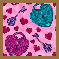 Valentines Day Lock And Key Seamless Pattern Vintage Tee | Teevron
