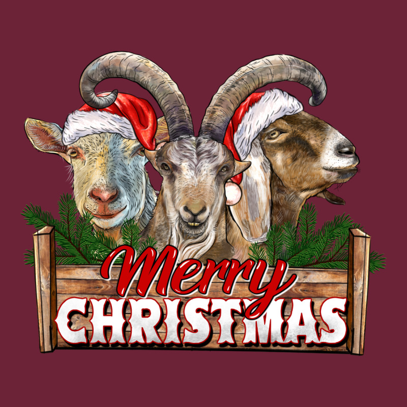 Merry Christmas Goats Long Sleeve Tee by LillyAllenDesigns | Teevron
