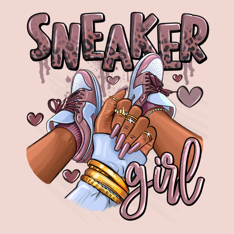 Sky J Mauve Sneaker Girl Afro Woman Premium Sweatshirt by RanaPortraitStore | Teevron