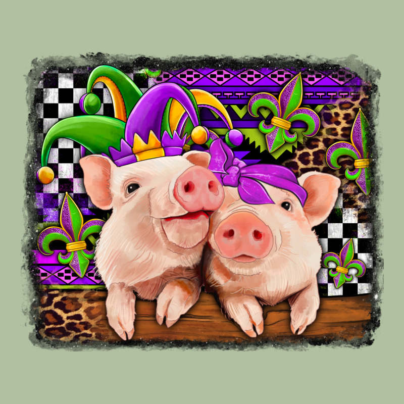 Mardi Gras Western Leopard Pigs Urban Hoodie by Jasminsmagicworld | Teevron