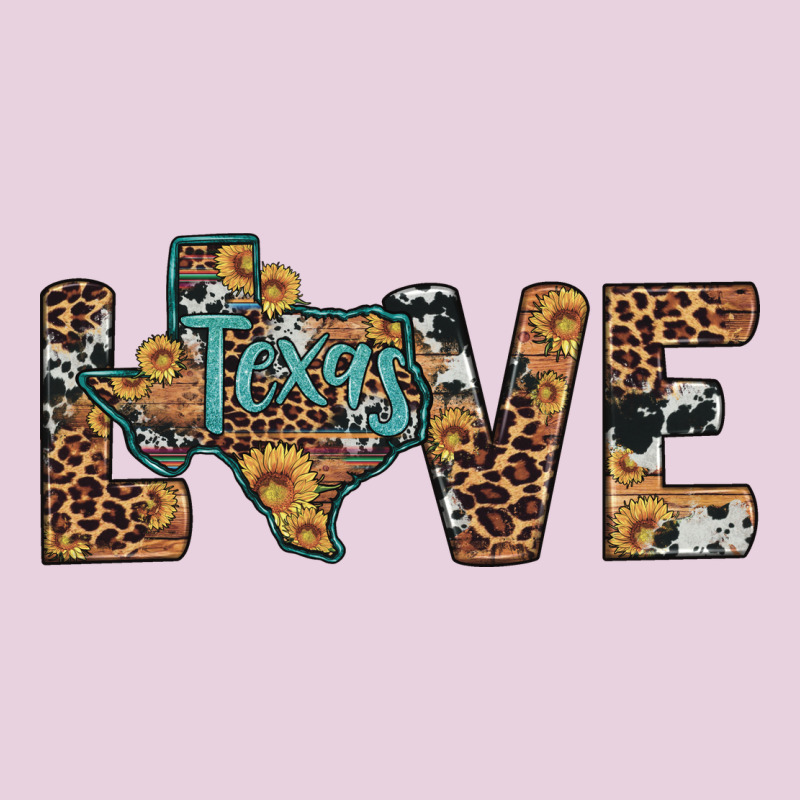 Love Texas Map Sunflower Leopard Cowhide Classic Tee by Artiststas | Teevron