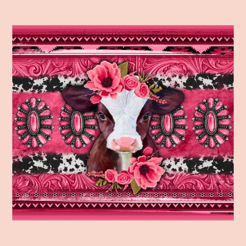 Pink Gemstone Baby Calf Western Valentines Day Urban Hoodie by Jasminsmagicworld | Teevron